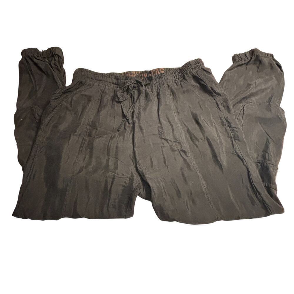 Johnny Was Pete Greta Ramble Jogger Cargo Pants Black Size Small